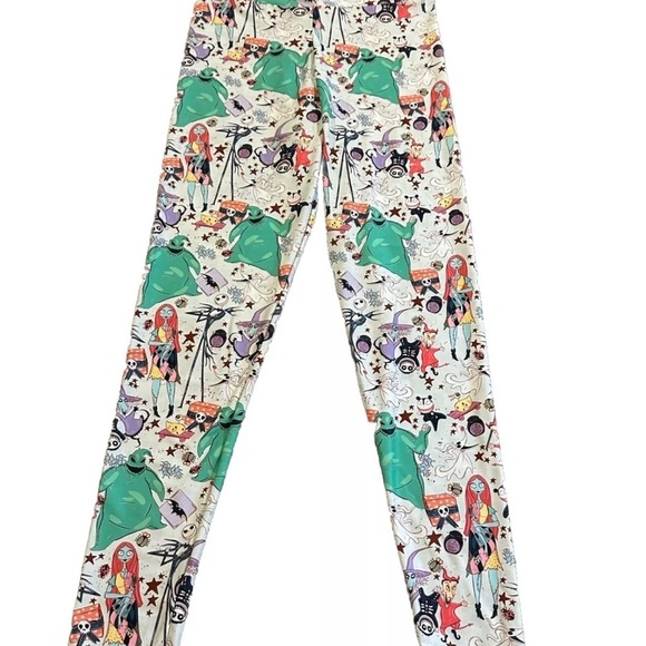 Nightmare Before Christmas Characters Wild Rich Kids Custom Leggings Medium - Picture 1 of 3